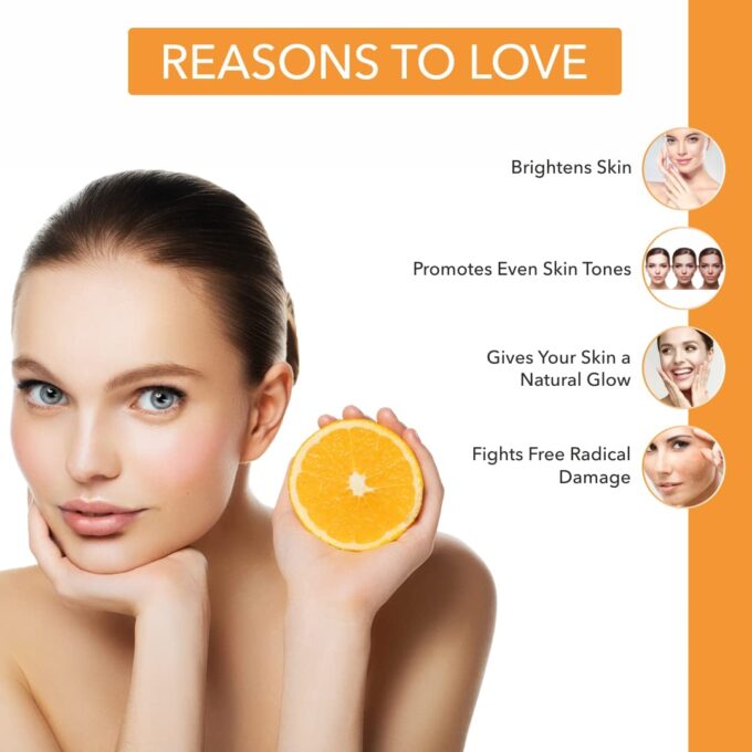 Aayuzon Vitamin C Face Wash for glowing skin with Orange Peel & Nutmeg Exctract | Skin Brightening, Helps Reduce Pigmentation - 100ml
