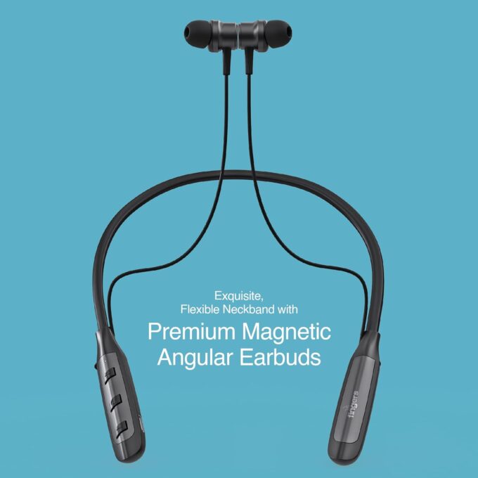 The earbuds attached magnetically, preventing tangling when not in use